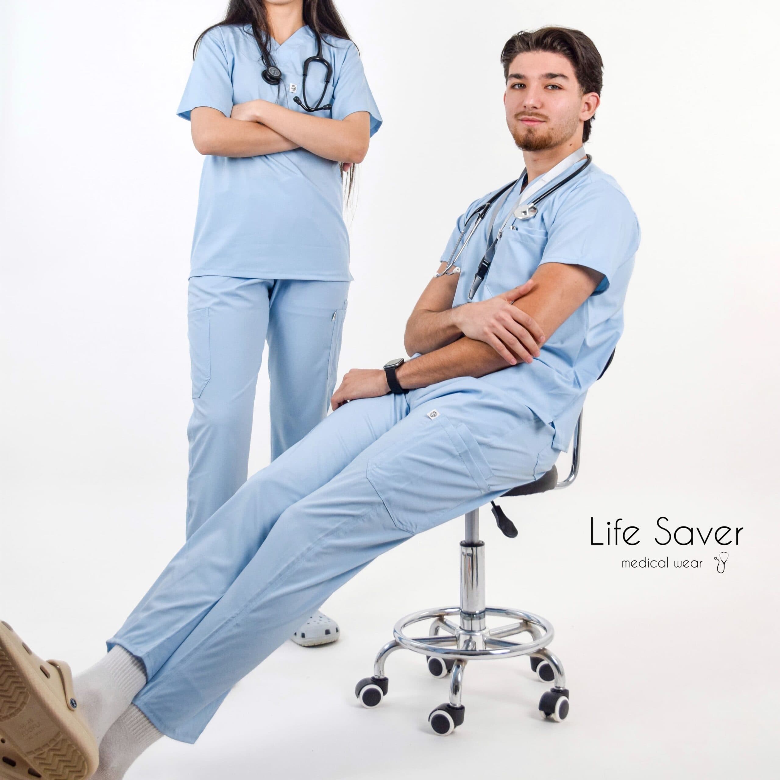 Tenue Cargo Bleu ciel