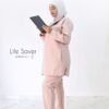 Tenue Shifaa Rose clair