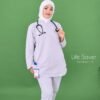 Tenue Shifaa Gris clair