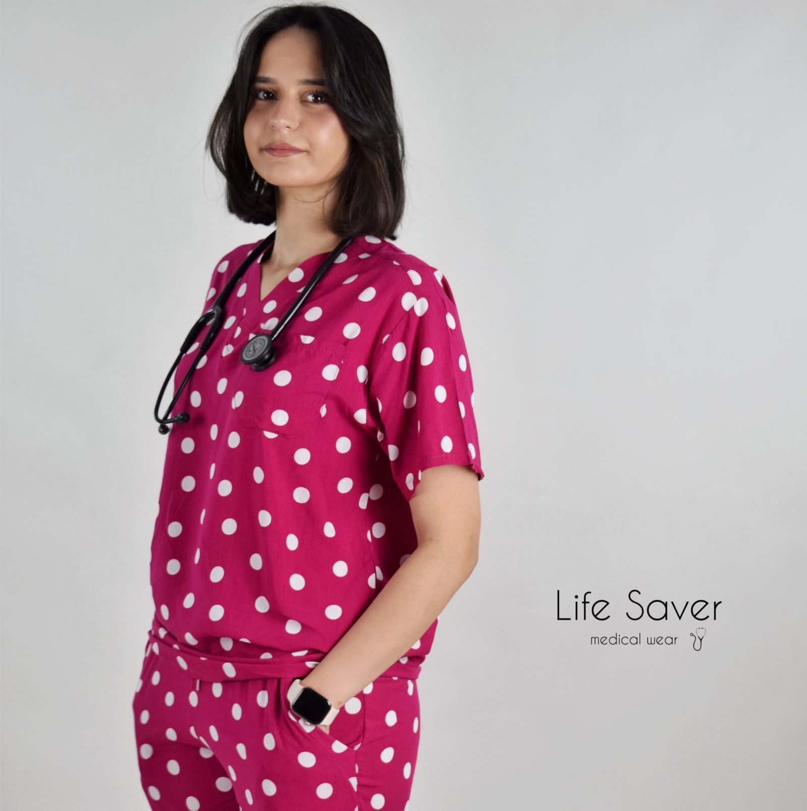 Tenue Dotty Rose fuchsia – Image 3
